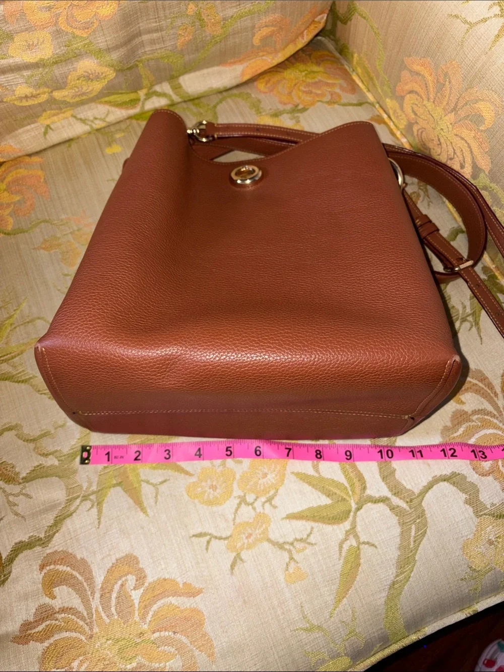 Coach Pebbled Leather Shoulder Bag with Crossbody strap